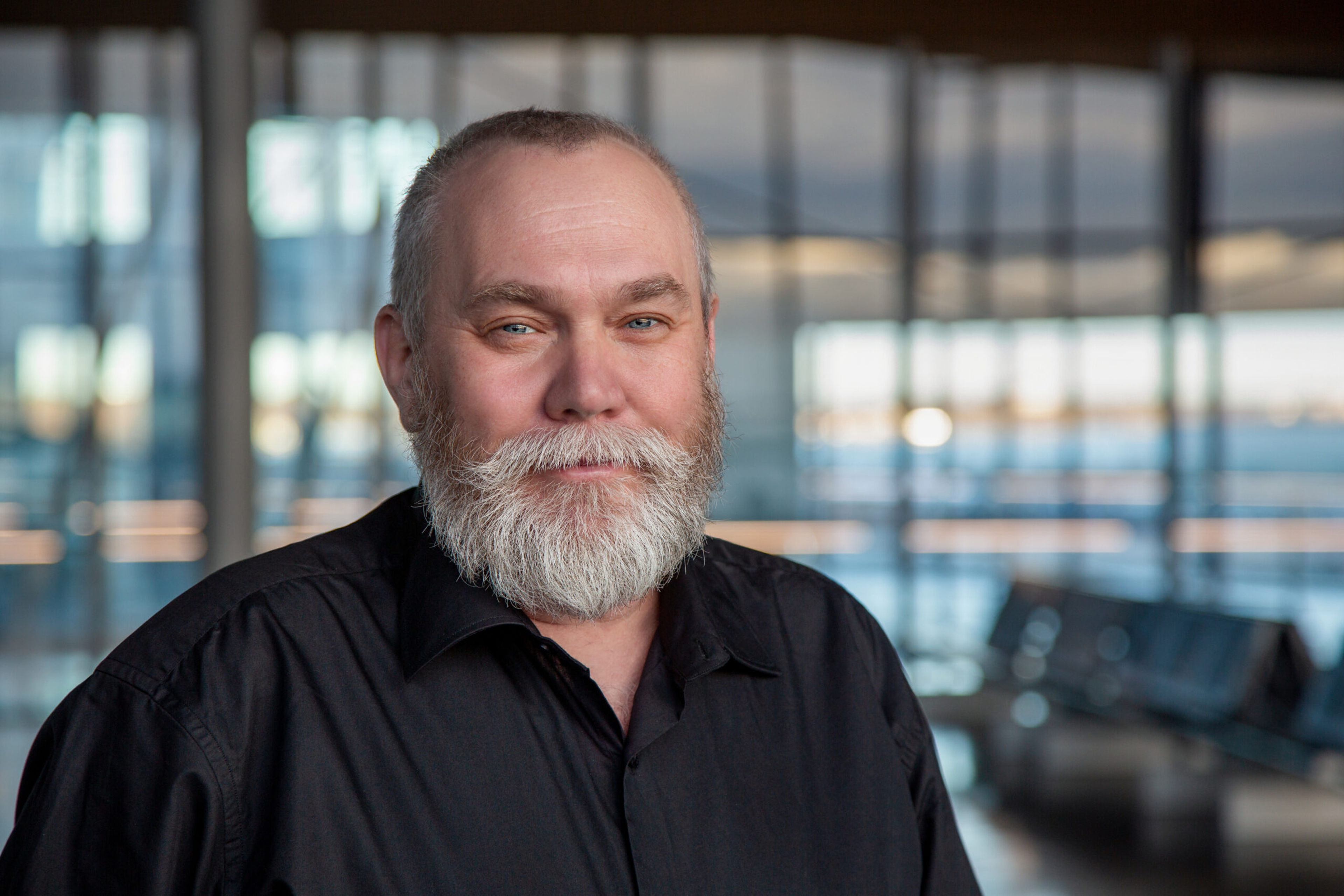 middle-aged man with a beard