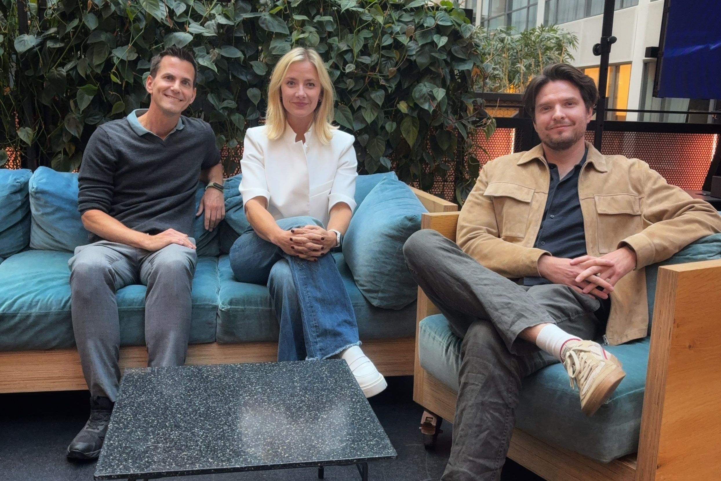 Grundarna Tove Oldebäck, Peter Lindström och Rasmus Widing